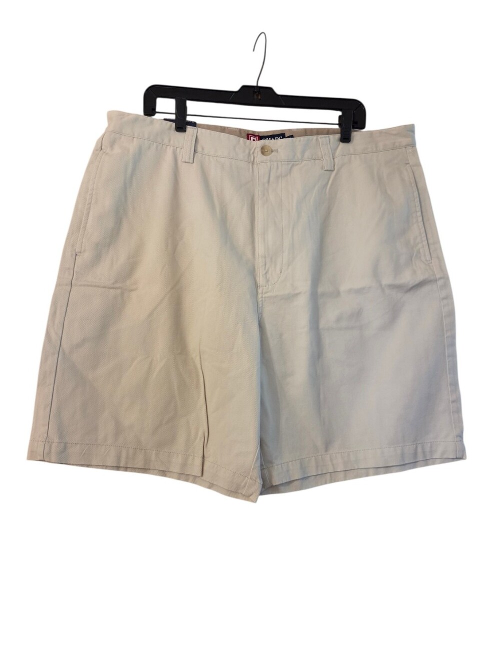 2 Chaps Shorts Lot Of 2 Light Khaki/Medium Blue  Cotton Flat Front Size 38 NWT